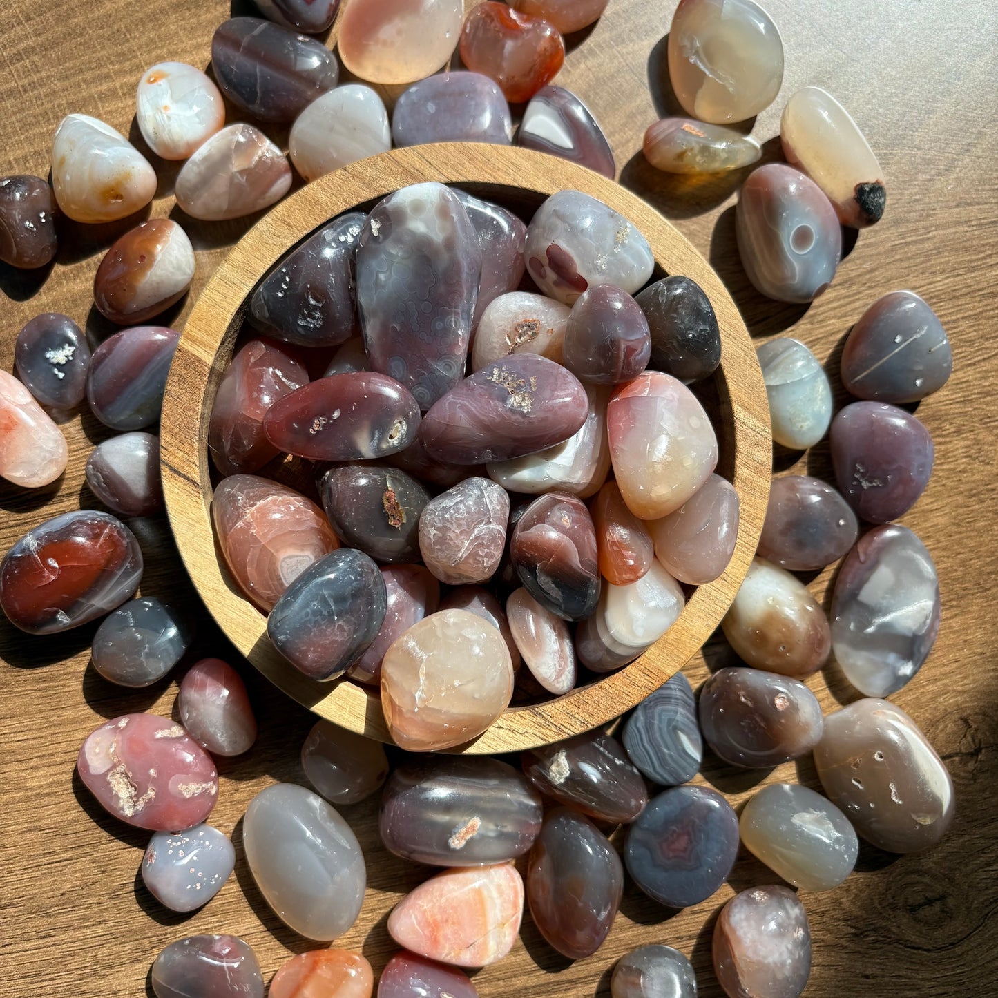 botswana agate tumbles