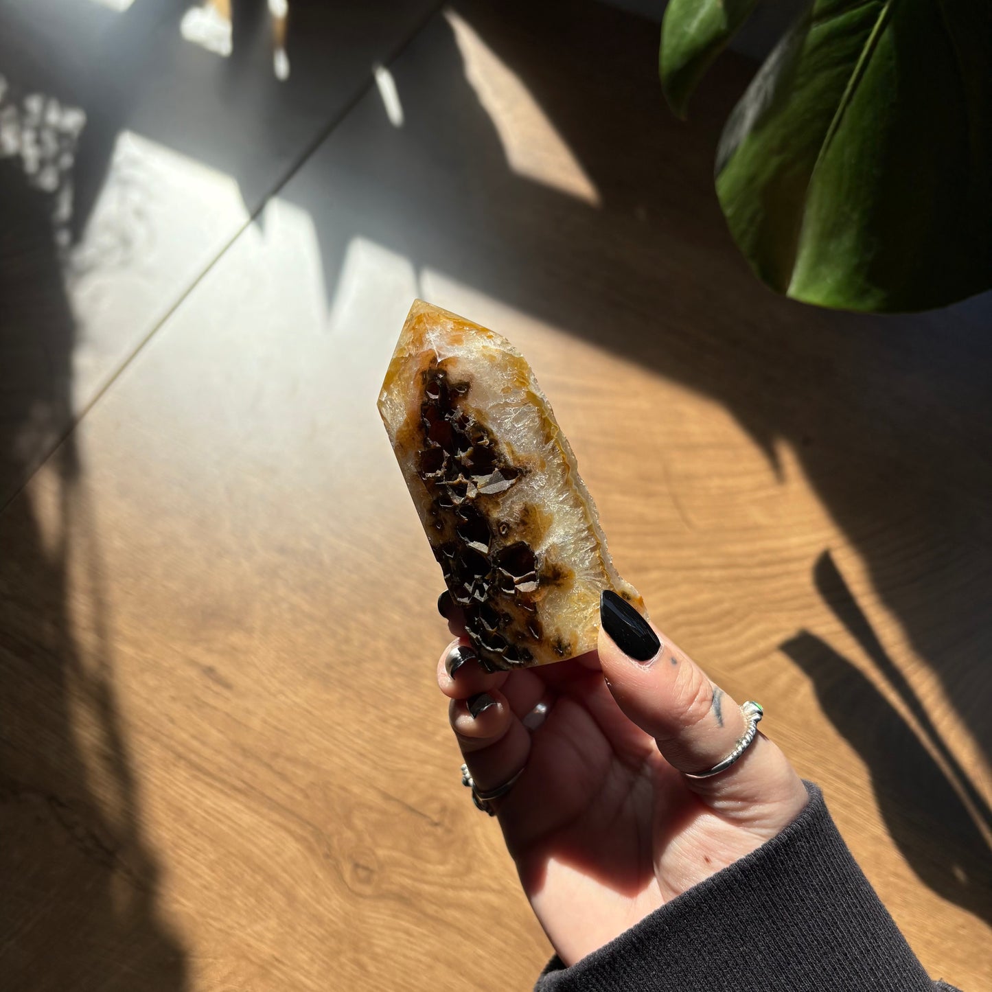 druzy agate tower