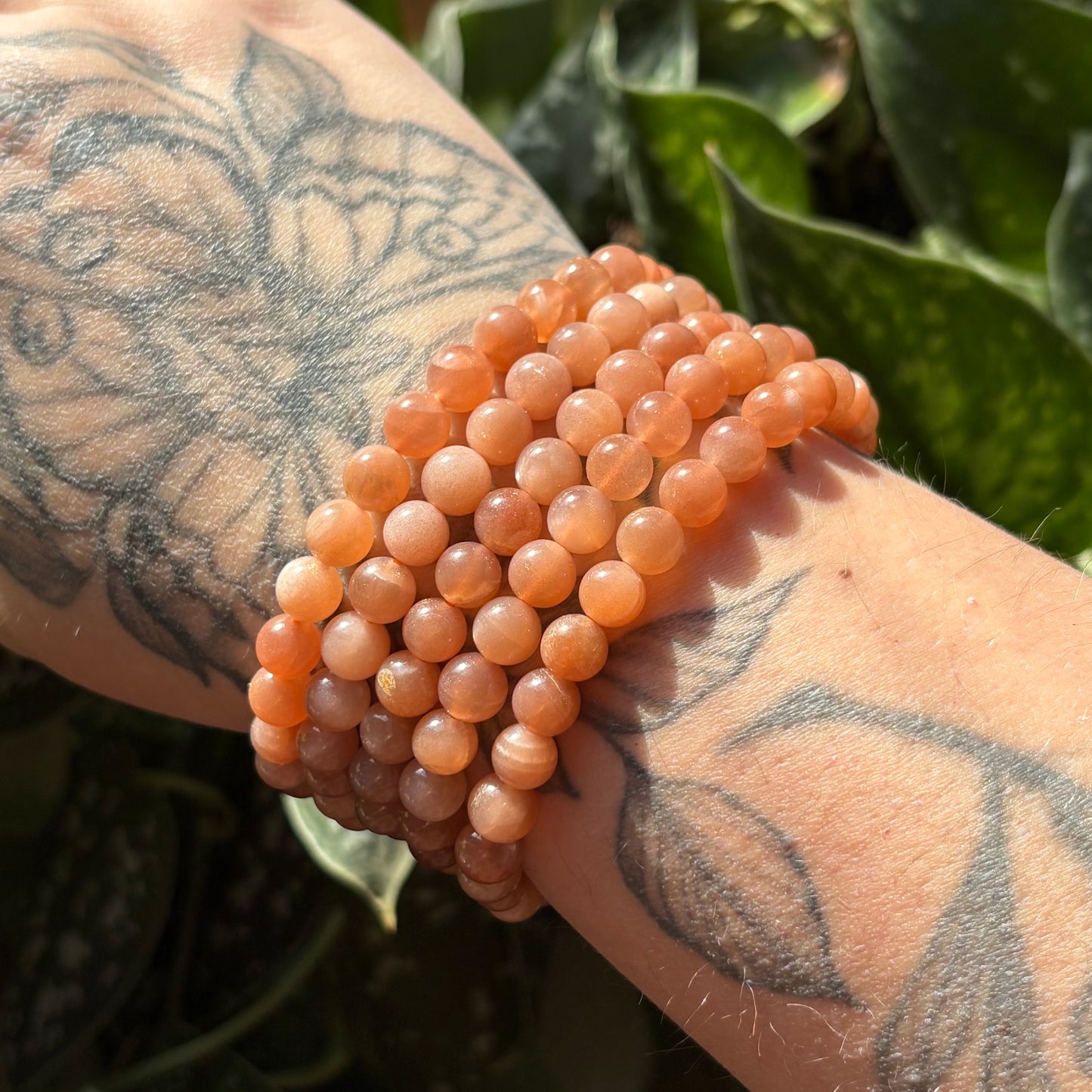 Peach Moonstone Bracelet