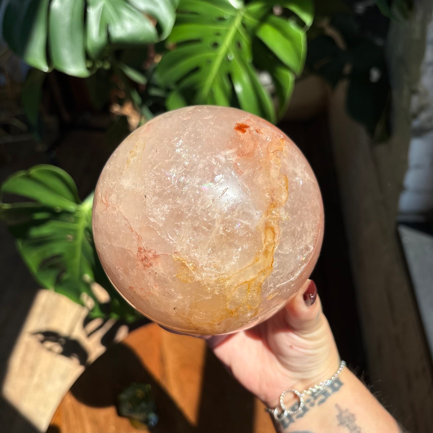 xl hematoid quartz sphere