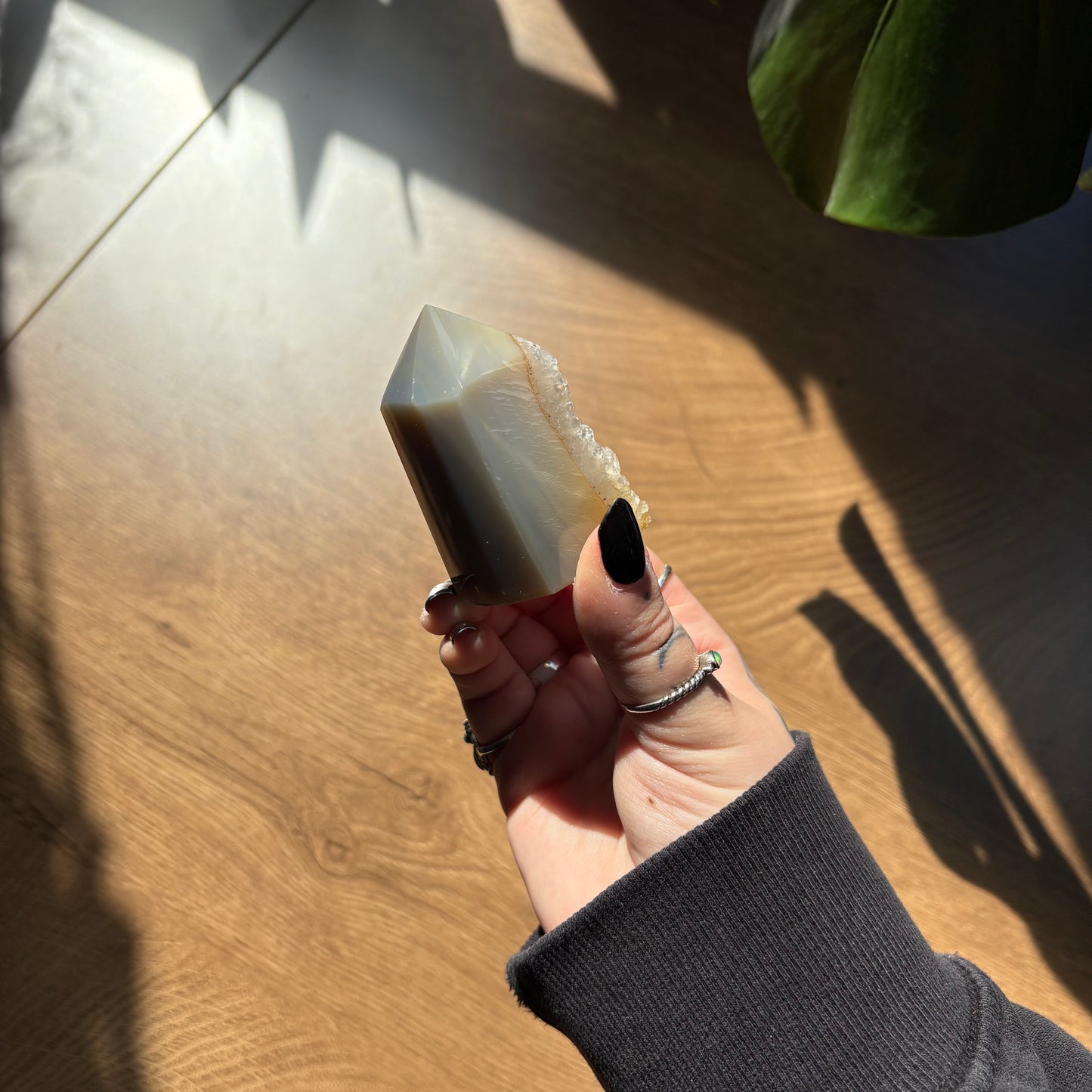 druzy agate tower