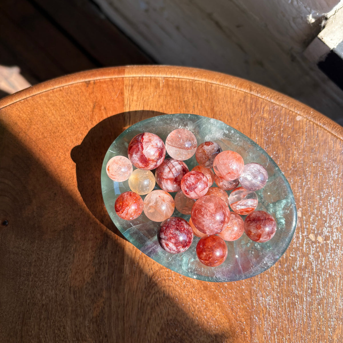 fire quartz mini spheres
