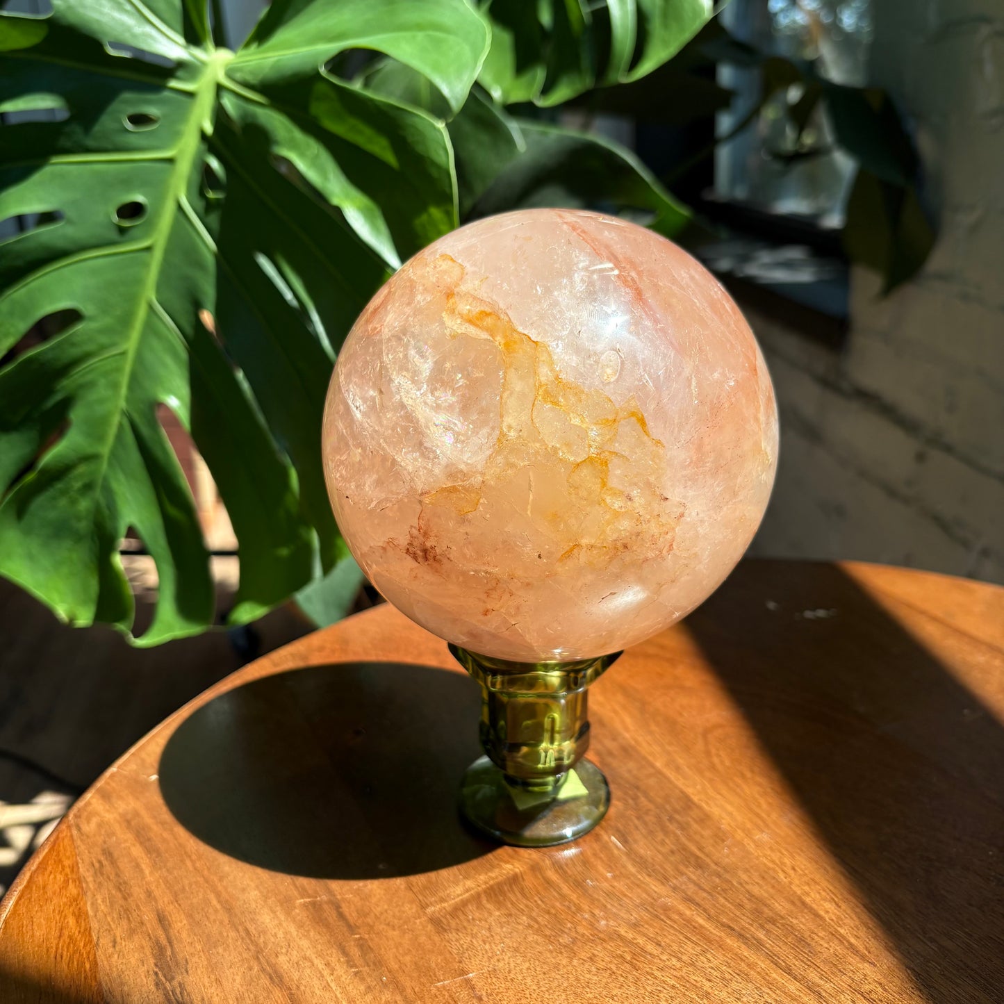 xl hematoid quartz sphere