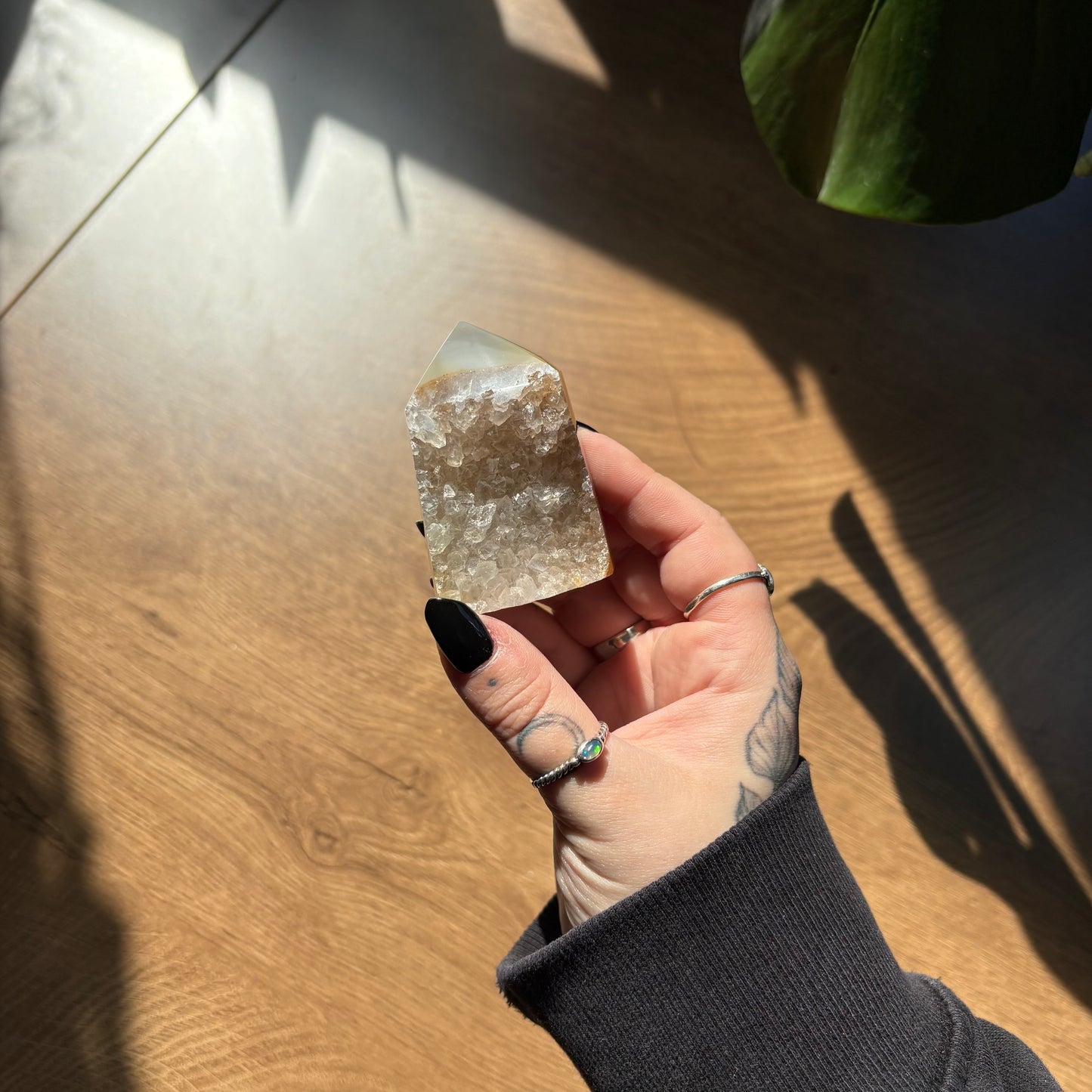 druzy agate tower