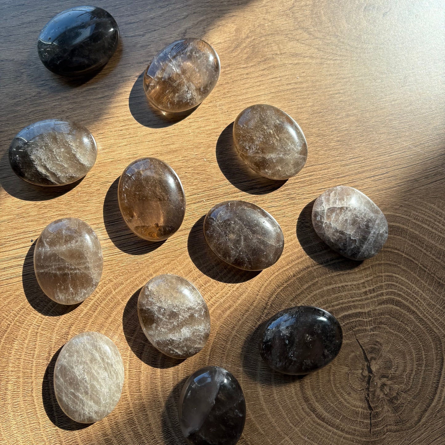 smoky quartz palms