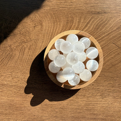 mini selenite spheres