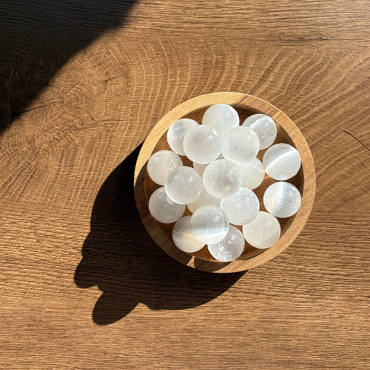 mini selenite spheres