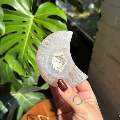druzy agate moon
