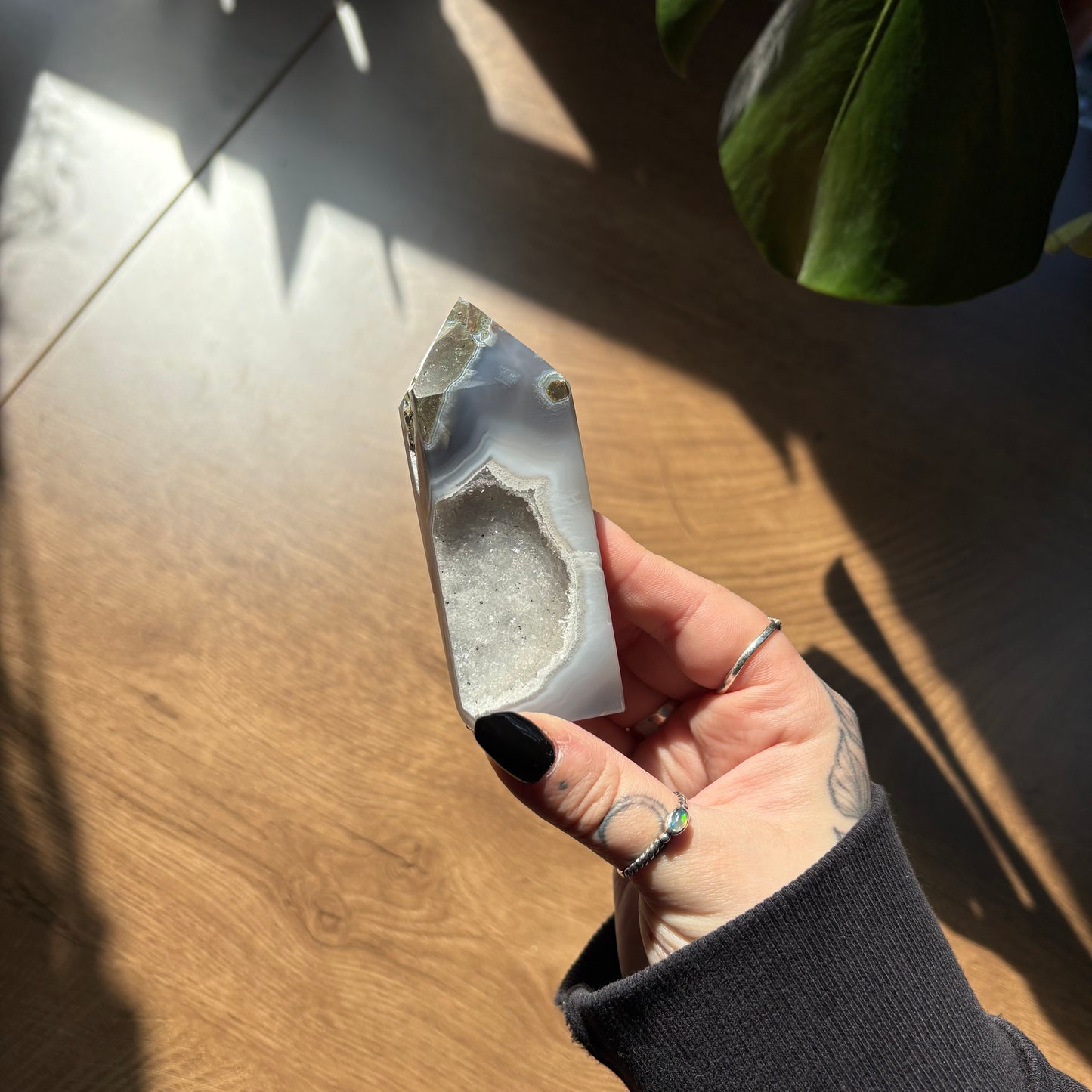 druzy agate tower