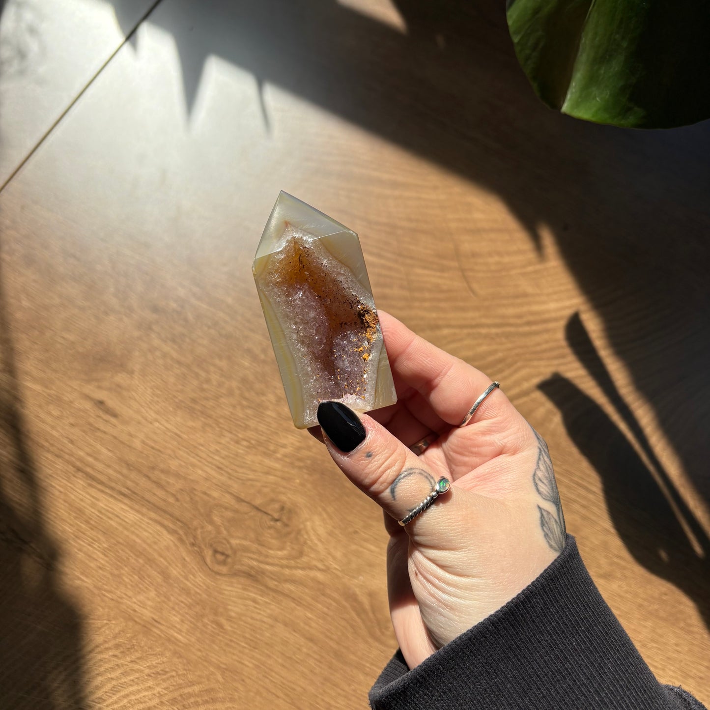 druzy agate tower