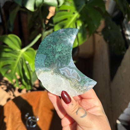 moss agate moon