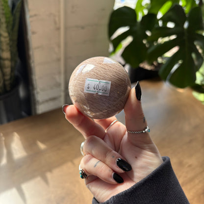 peach moonstone sphere