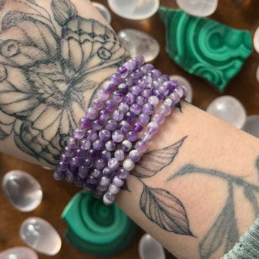 Chevron Amethyst Bracelet