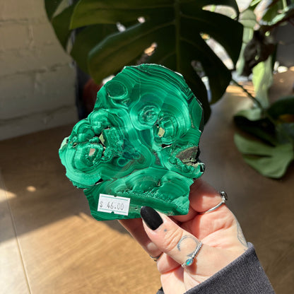 malachite slab