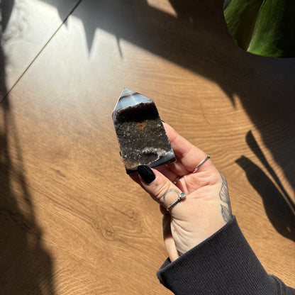 druzy agate tower
