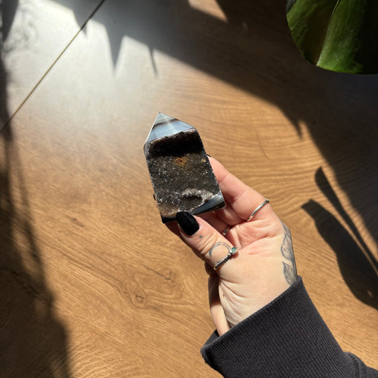 druzy agate tower