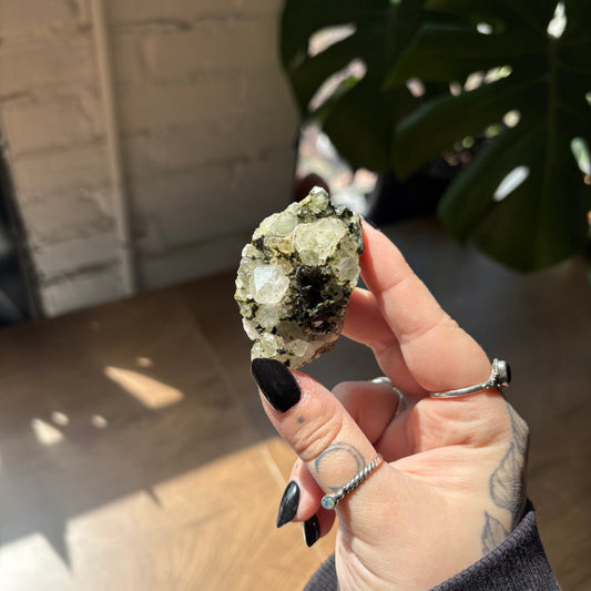 epidote quartz cluster
