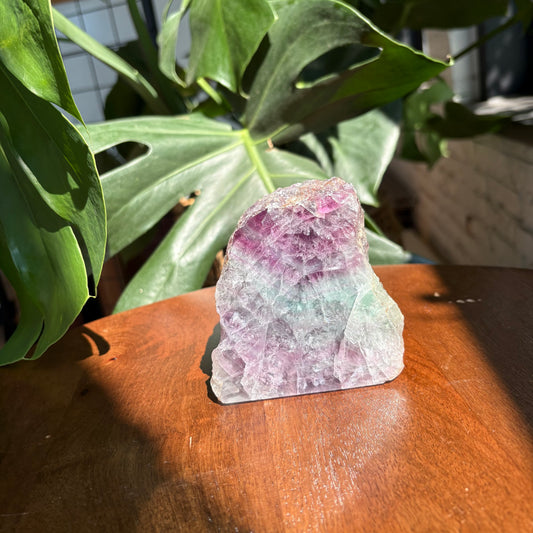 semi polished fluorite