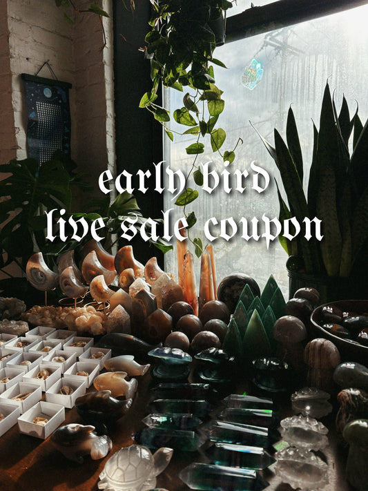 early bird live sale coupon