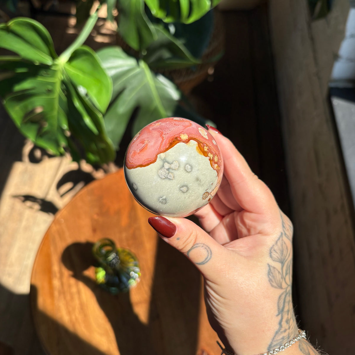 polychrome jasper sphere