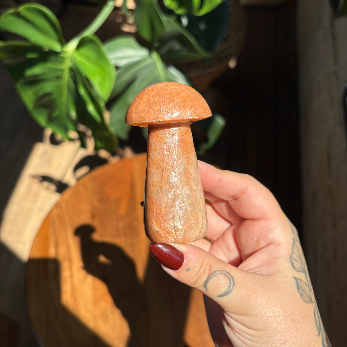 peach moonstone mushroom