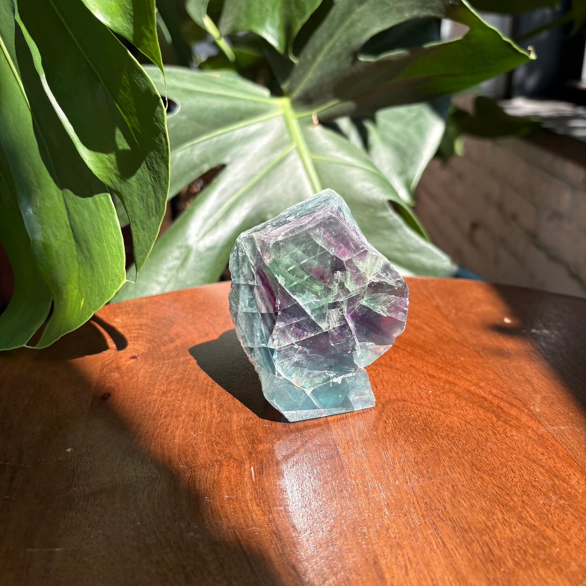 semi polished fluorite