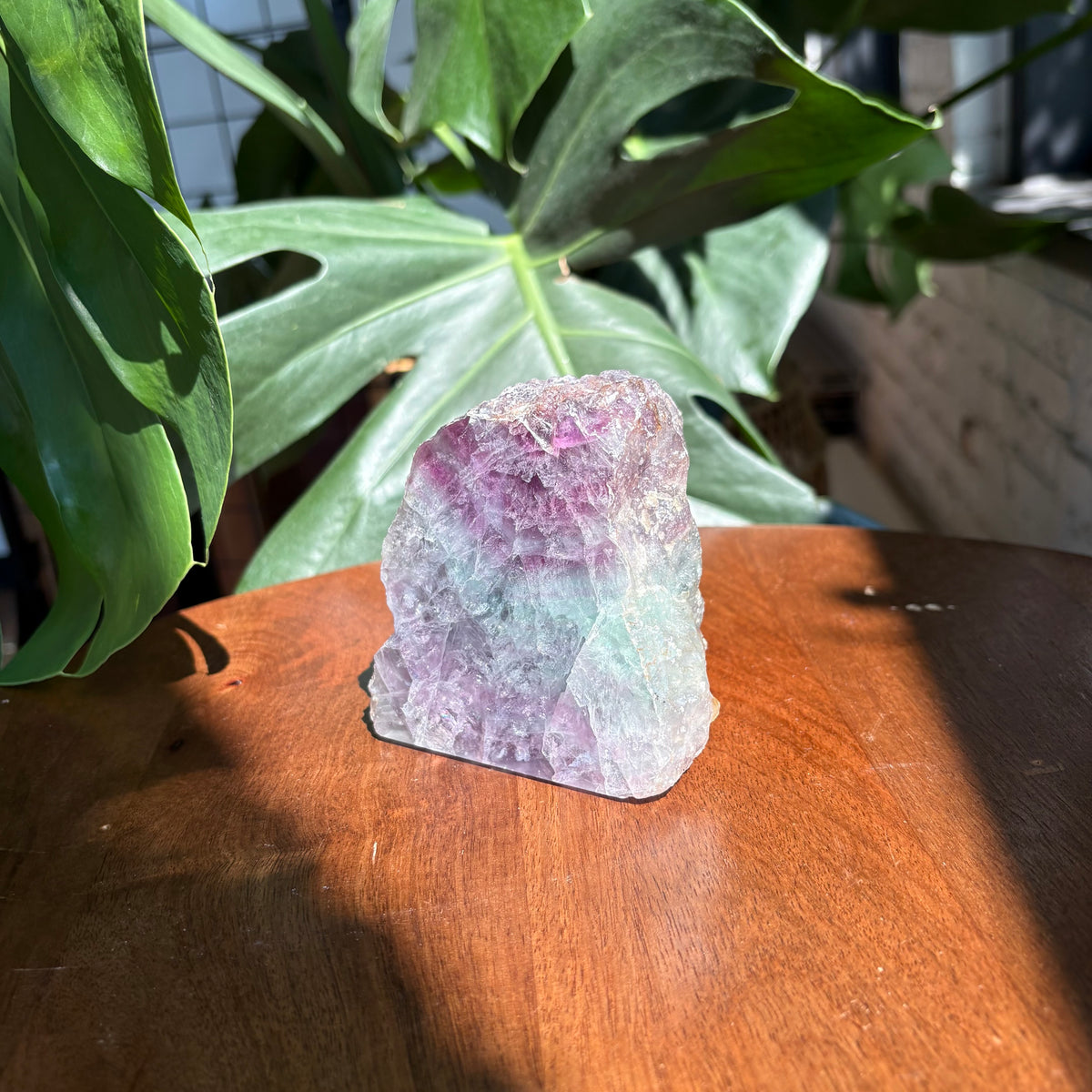 semi polished fluorite
