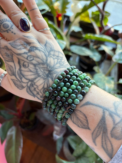 Ruby Zoisite Bracelet