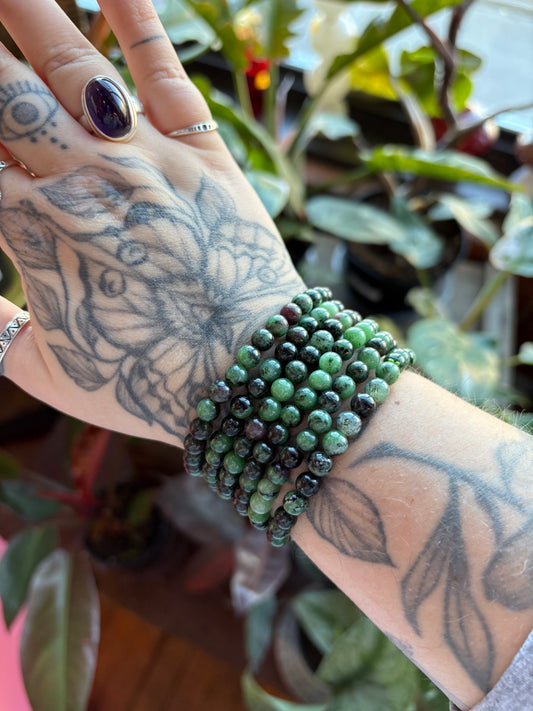 Ruby Zoisite Bracelet
