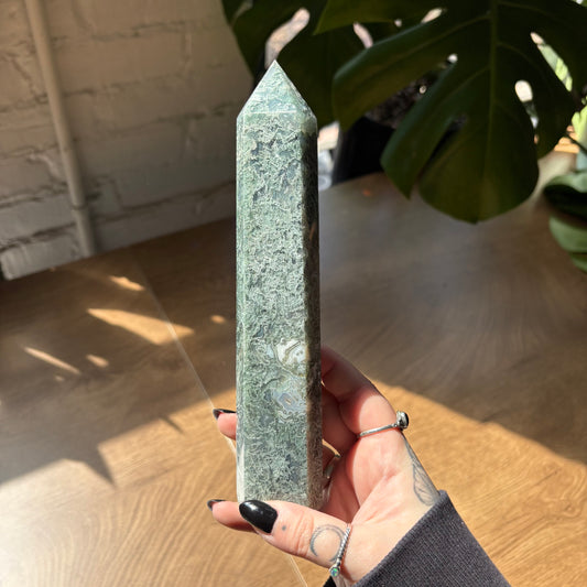 moss agate tower