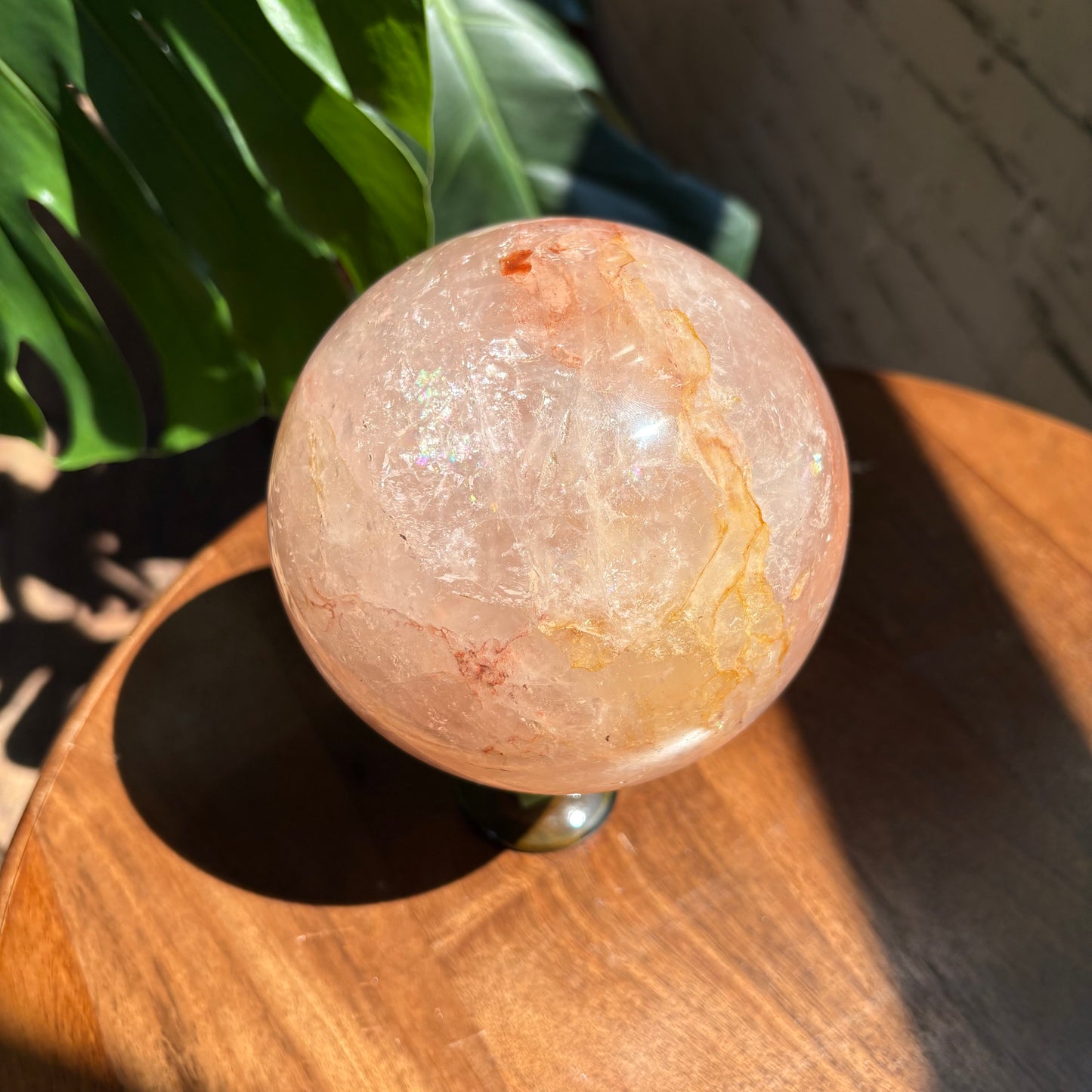 xl hematoid quartz sphere