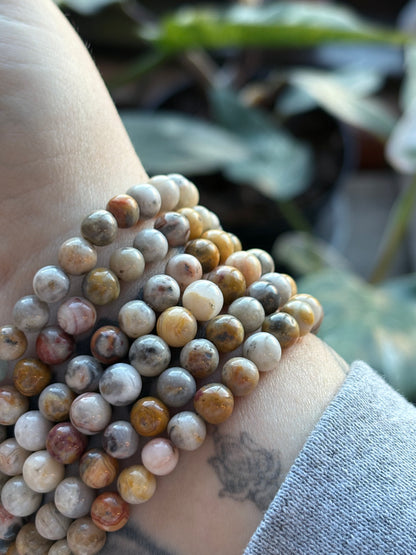 Crazy Lace Agate Bracelet