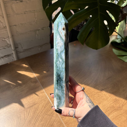 moss agate tower