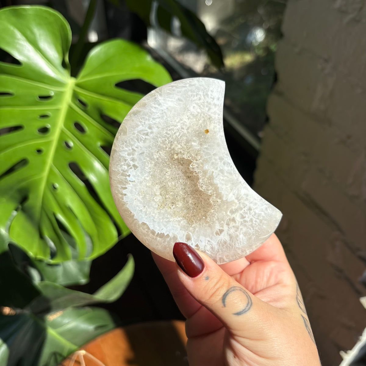 druzy agate moon