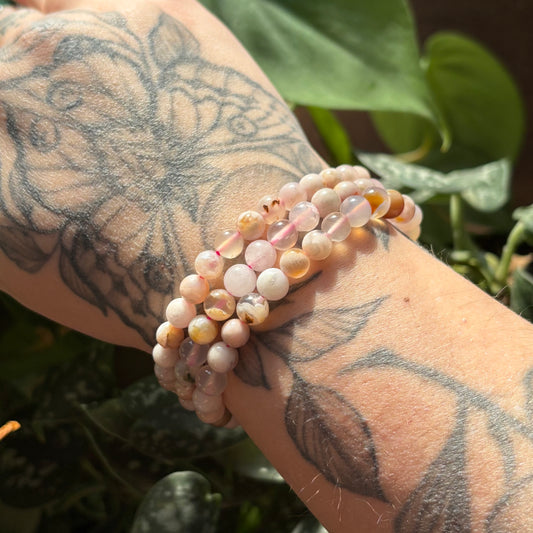 Flower Agate Bracelet