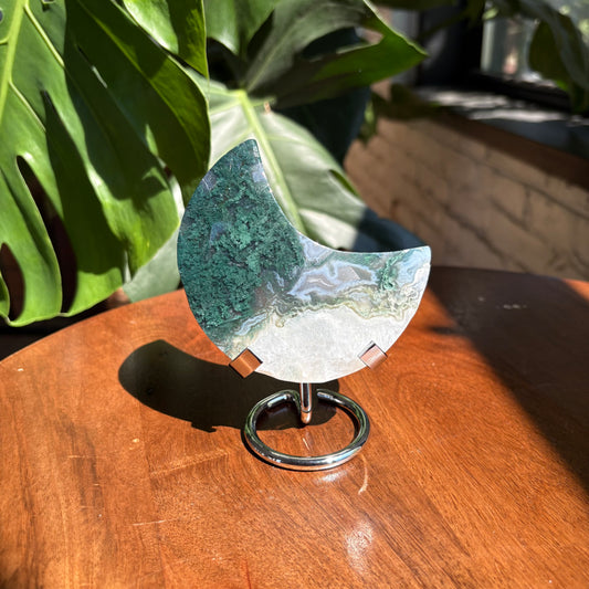 moss agate moon