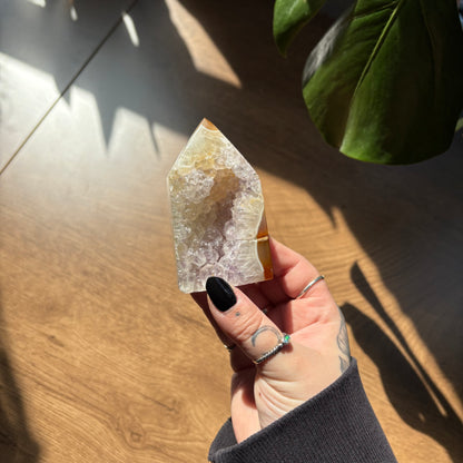 druzy agate tower