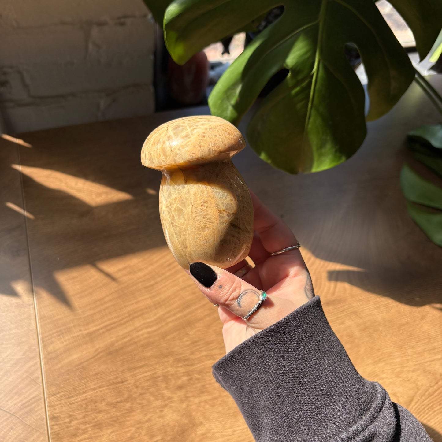 peach moonstone mushroom