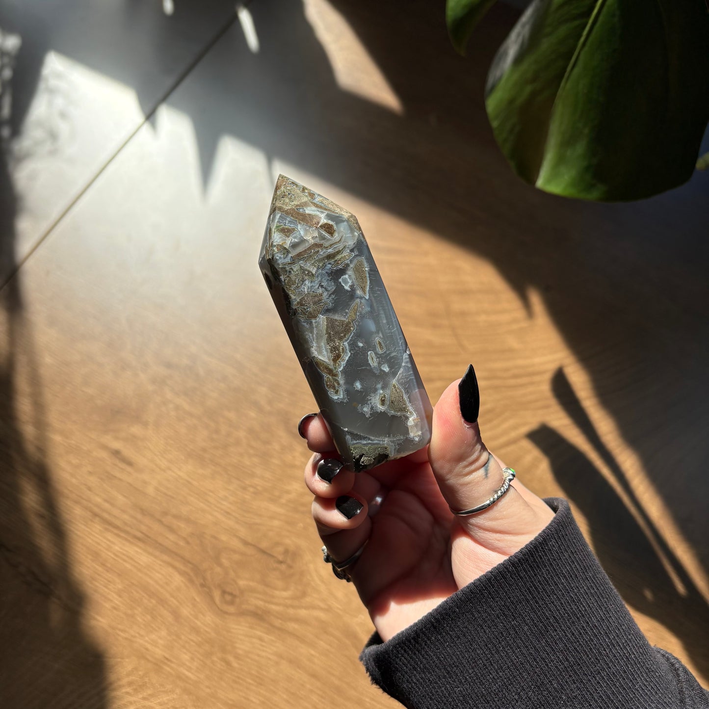 druzy agate tower