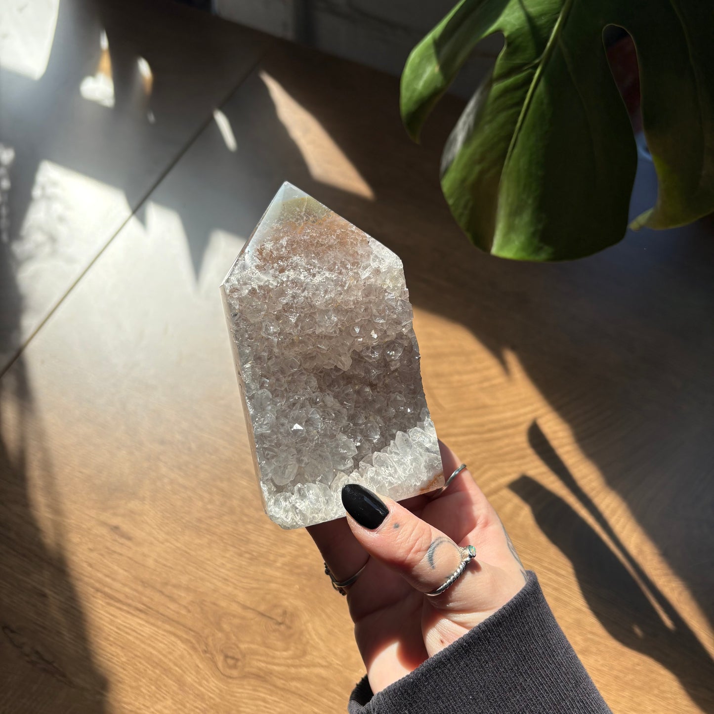 druzy agate tower