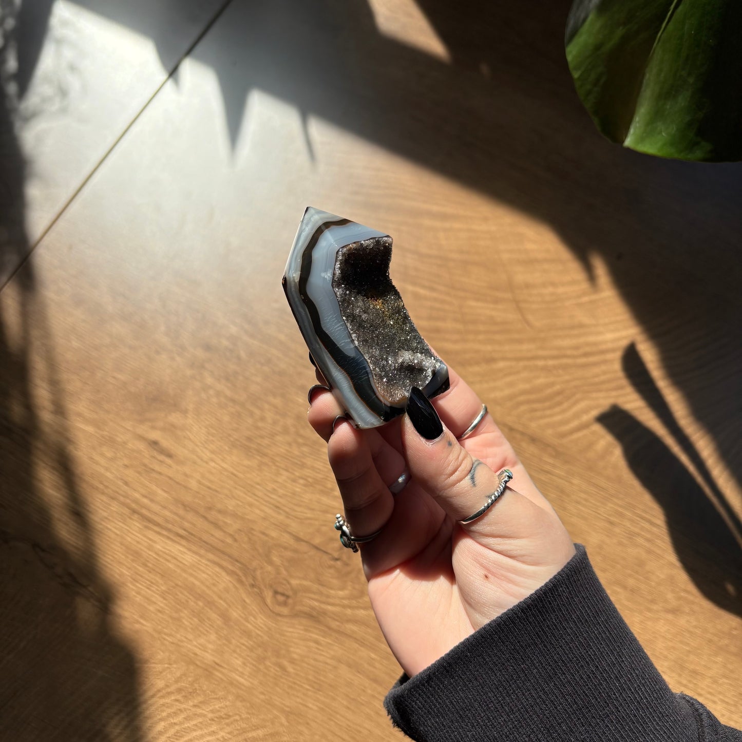 druzy agate tower