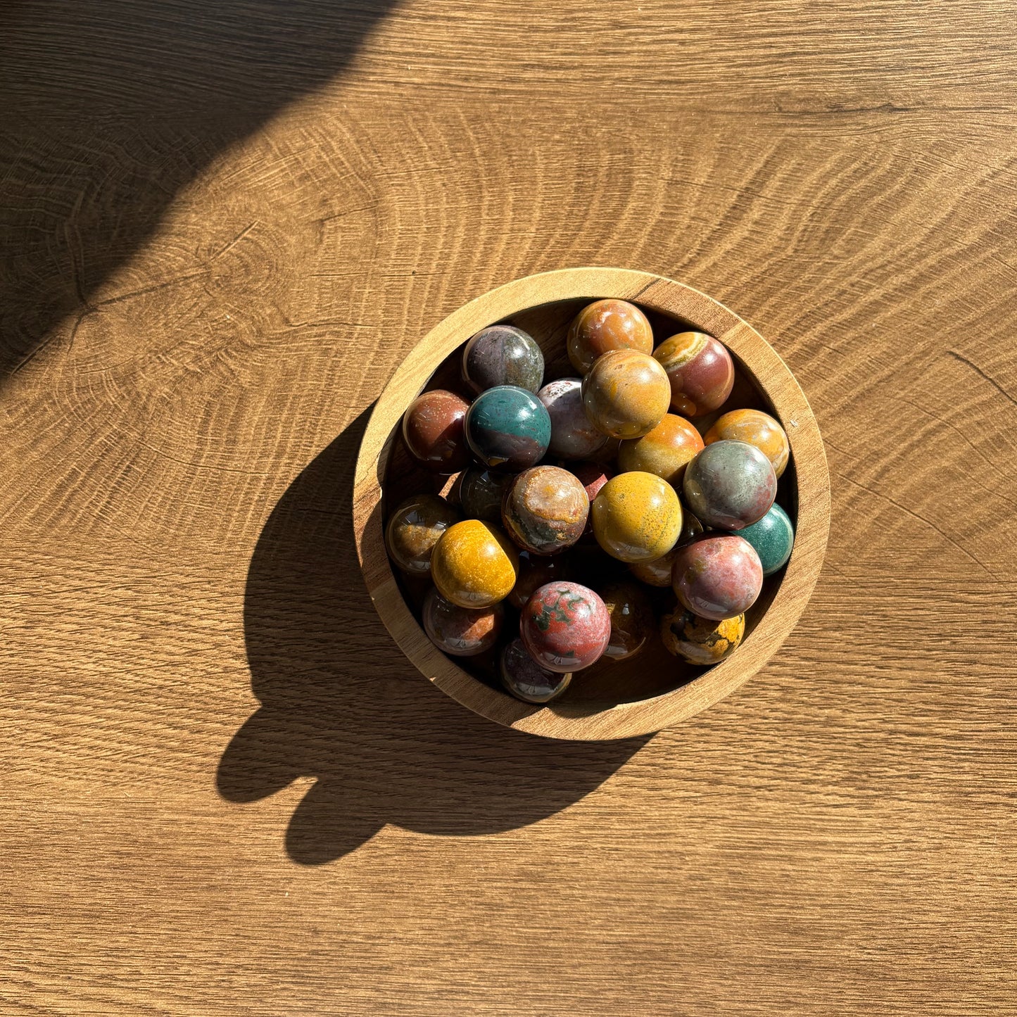 mini ocean jasper spheres