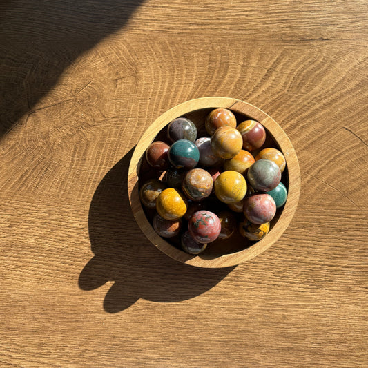 mini ocean jasper spheres