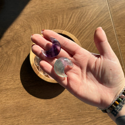 mini fluorite moons