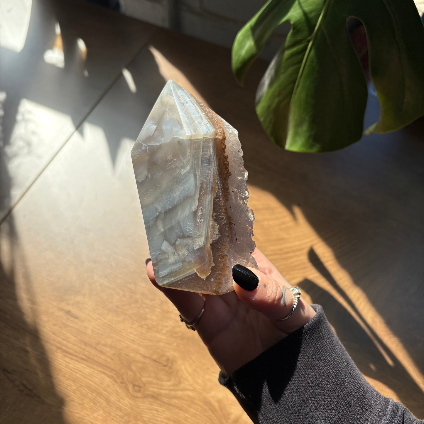 druzy agate tower