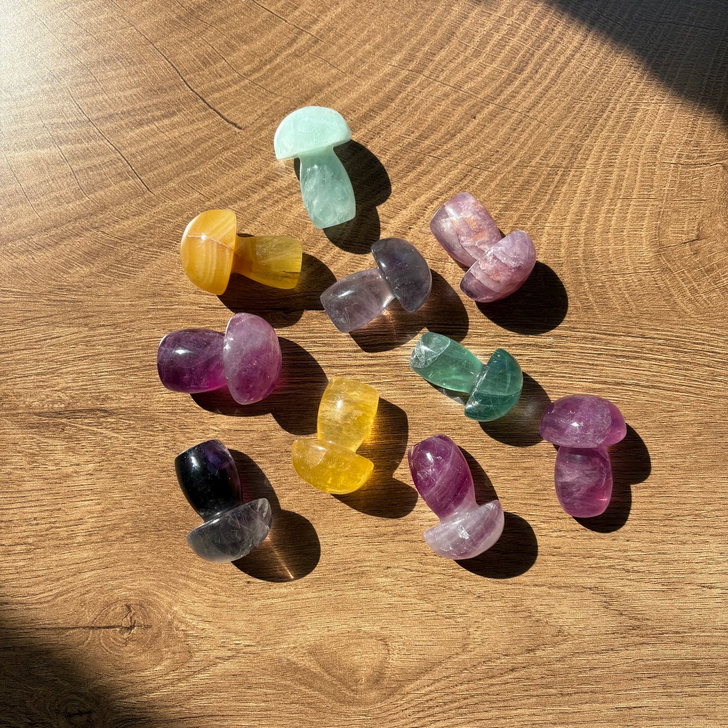 sm fluorite mushrooms